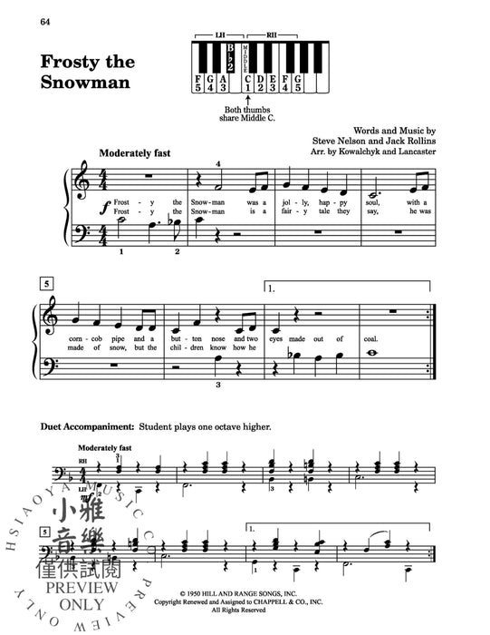 First Book of Pop 32 Arrangements for Beginning Pianists | 小雅音樂 Hsiaoya Music