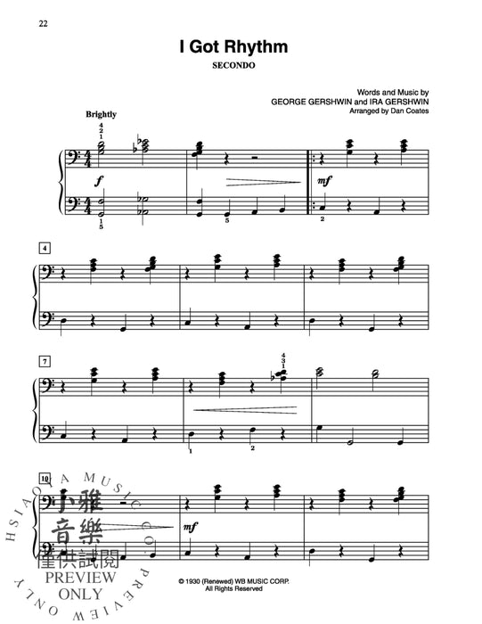 Dan Coates Popular Piano Library: Duets of Timeless Standards 鋼琴 二重奏 | 小雅音樂 Hsiaoya Music