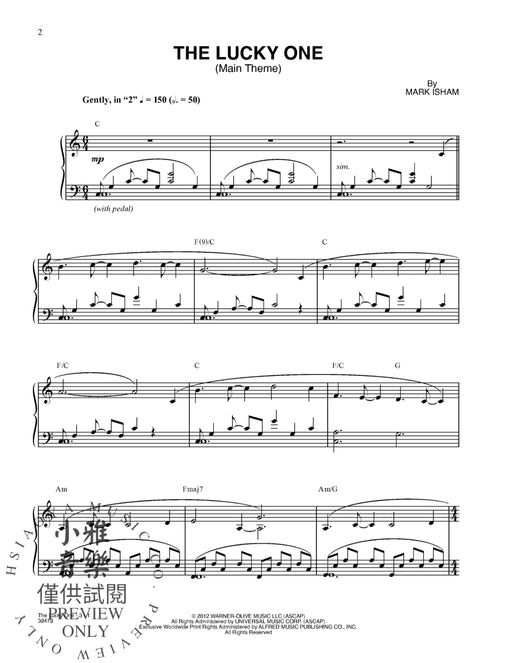 The Lucky One (Main Theme) 主題 | 小雅音樂 Hsiaoya Music