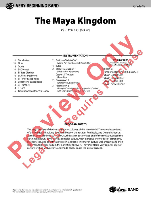 The Maya Kingdom 總譜 | 小雅音樂 Hsiaoya Music