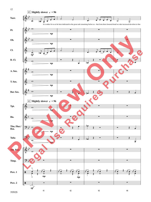 The Gettysburg Address 總譜 | 小雅音樂 Hsiaoya Music