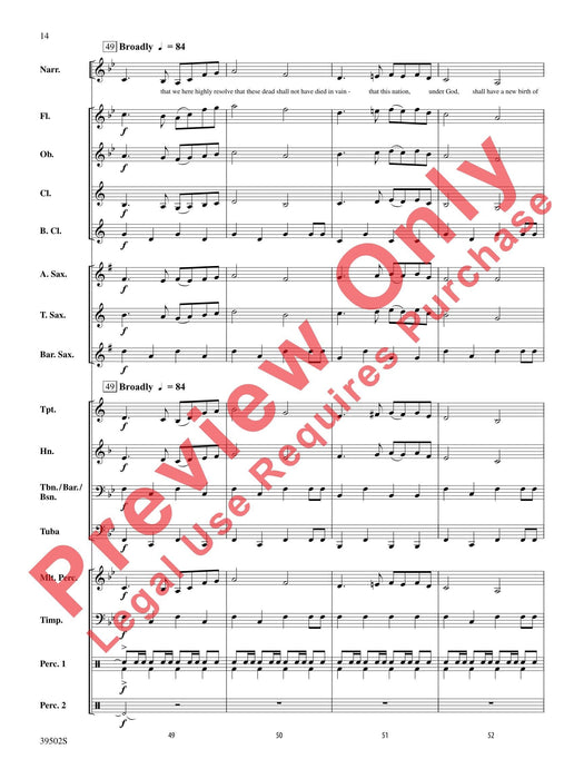 The Gettysburg Address 總譜 | 小雅音樂 Hsiaoya Music