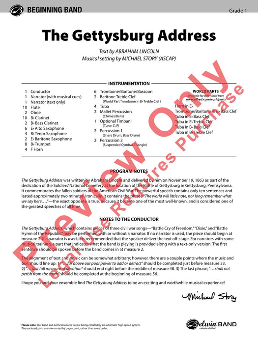 The Gettysburg Address 總譜 | 小雅音樂 Hsiaoya Music