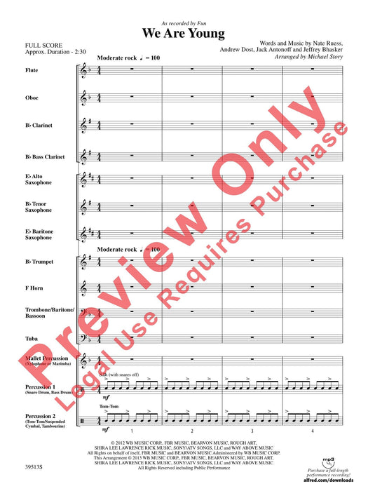 We Are Young As Recorded by fun. 總譜 | 小雅音樂 Hsiaoya Music