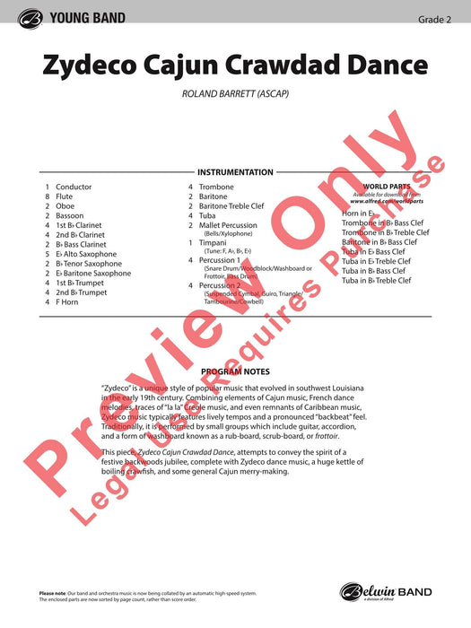 Zydeco Cajun Crawdad Dance 舞曲 總譜 | 小雅音樂 Hsiaoya Music