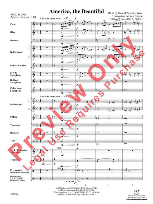 America, the Beautiful 總譜 | 小雅音樂 Hsiaoya Music