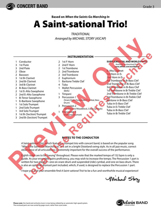 A Saint-sational Trio! Based on "When the Saints Go Marching In" (Featuring a Trumpet Trio with Concert Band) 三重奏 進行曲 小號 三重奏 室內管樂團 | 小雅音樂 Hsiaoya Music