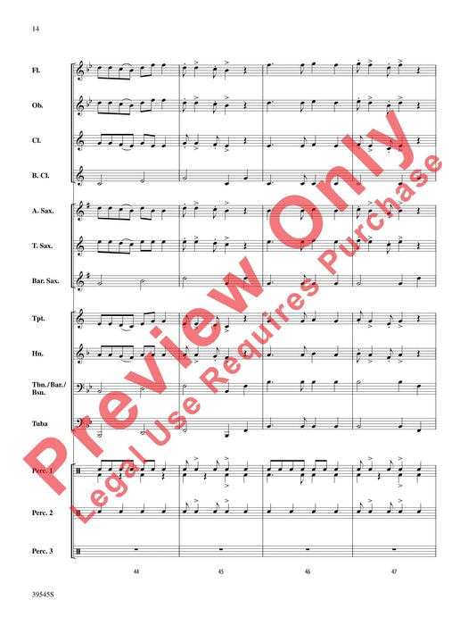 Li'l Liza Jane Featuring Each Section of the Band 樂節 總譜 | 小雅音樂 Hsiaoya Music