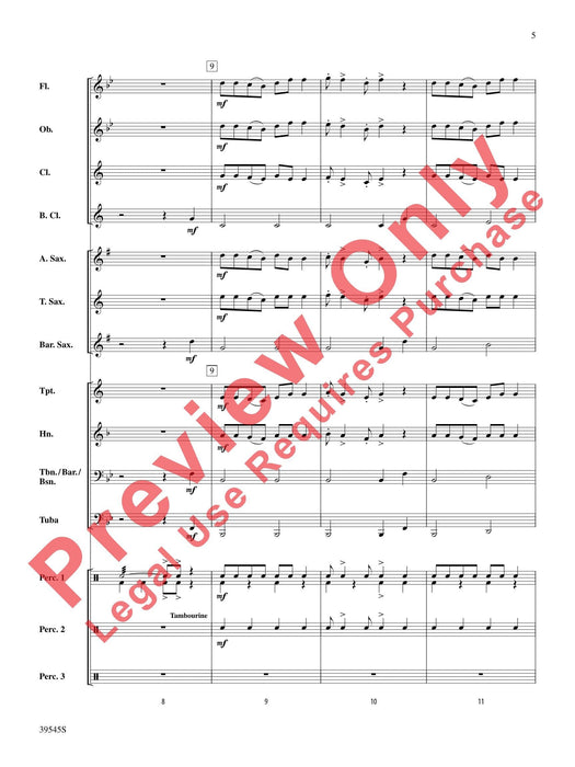 Li'l Liza Jane Featuring Each Section of the Band 樂節 總譜 | 小雅音樂 Hsiaoya Music