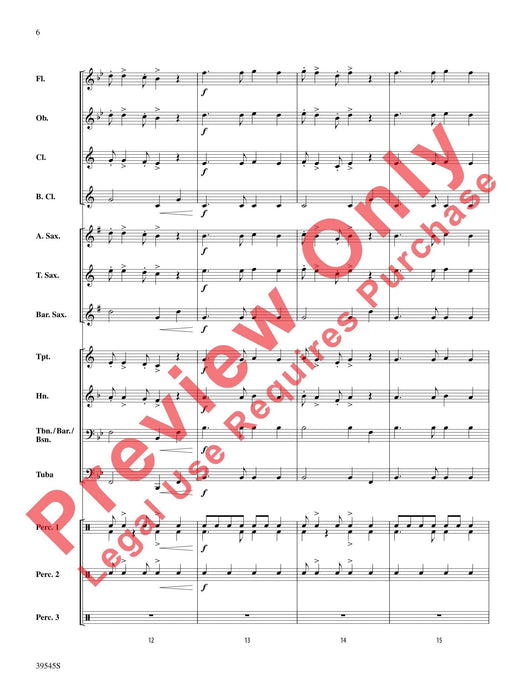 Li'l Liza Jane Featuring Each Section of the Band 樂節 總譜 | 小雅音樂 Hsiaoya Music