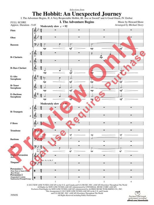 The Hobbit: An Unexpected Journey, Selections from I. The Adventure Begins / II. Axe or Sword? and A Good Omen / III. A Very Respectable Hobbit / IV. Erebor | 小雅音樂 Hsiaoya Music