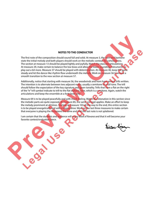 Mask of Ravana 總譜 | 小雅音樂 Hsiaoya Music