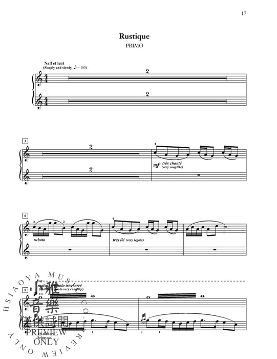 Poulenc: Sonata 1919 Edition for One Piano, Four Hands 奏鳴曲 鋼琴四手聯彈 | 小雅音樂 Hsiaoya Music