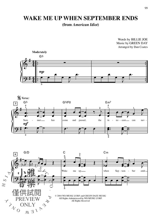 Top-Requested Modern Broadway Hits 23 of Today's Hottest Show Tunes Arranged by Dan Coates 百老匯 | 小雅音樂 Hsiaoya Music