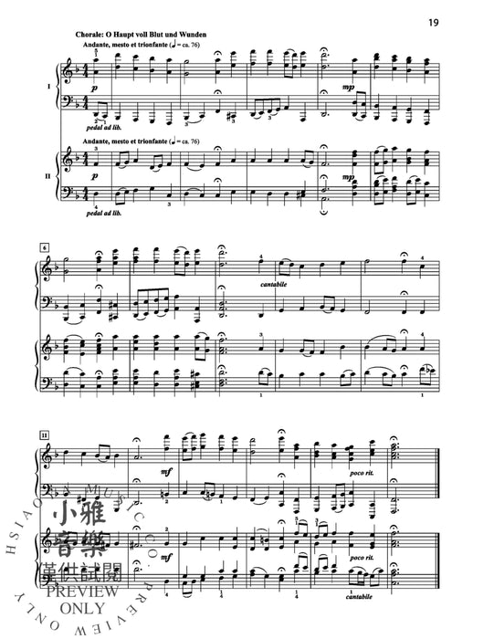 St. Matthew Passion Suite for Two Pianos 巴赫約翰‧瑟巴斯提安 聖馬太受難曲組曲 鋼琴 | 小雅音樂 Hsiaoya Music