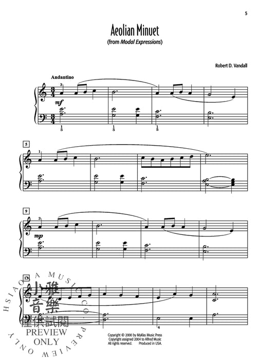 Robert D. Vandall's Favorite Solos, Book 1 9 of His Original Piano Solos 獨奏 鋼琴 獨奏 | 小雅音樂 Hsiaoya Music