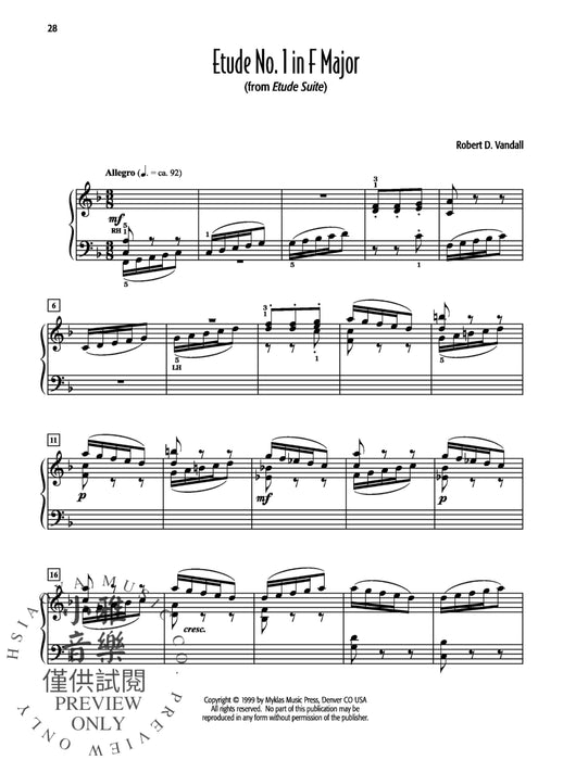 Robert D. Vandall's Favorite Solos, Book 2 12 of His Original Piano Solos 獨奏 鋼琴 獨奏 | 小雅音樂 Hsiaoya Music