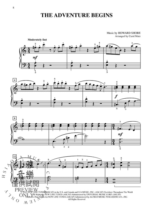 The Hobbit: An Unexpected Journey Sheet Music Selections from the Motion Picture | 小雅音樂 Hsiaoya Music