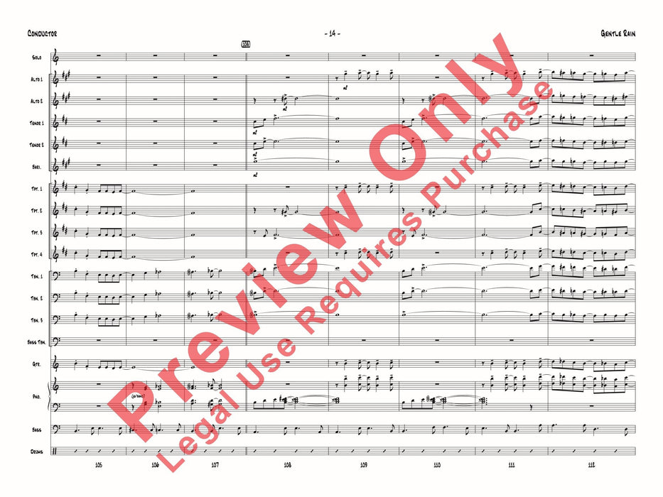 Gentle Rain 總譜 | 小雅音樂 Hsiaoya Music