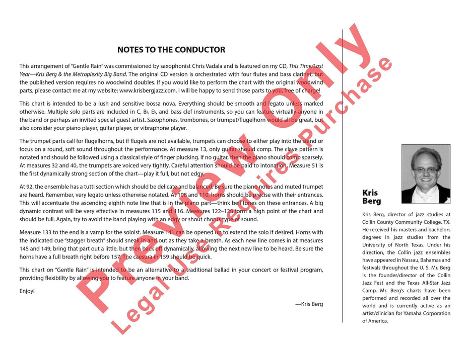 Gentle Rain 總譜 | 小雅音樂 Hsiaoya Music