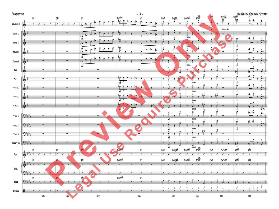 On Green Dolphin Street 總譜 | 小雅音樂 Hsiaoya Music