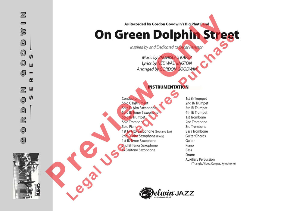 On Green Dolphin Street 總譜 | 小雅音樂 Hsiaoya Music