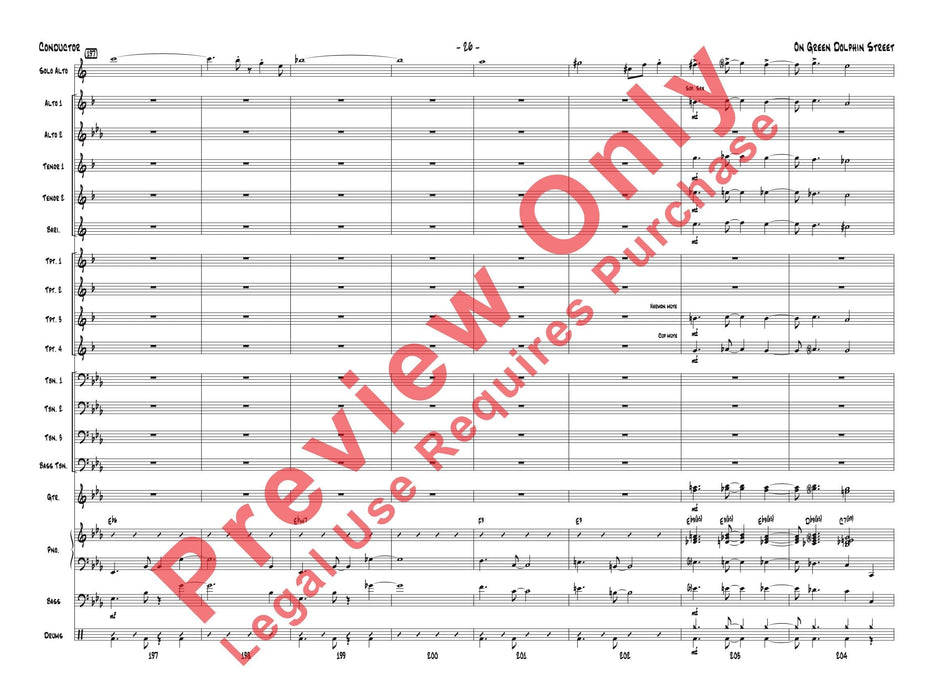 On Green Dolphin Street 總譜 | 小雅音樂 Hsiaoya Music