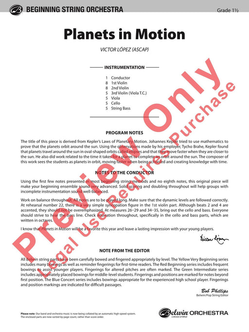 Planets in Motion 總譜 | 小雅音樂 Hsiaoya Music