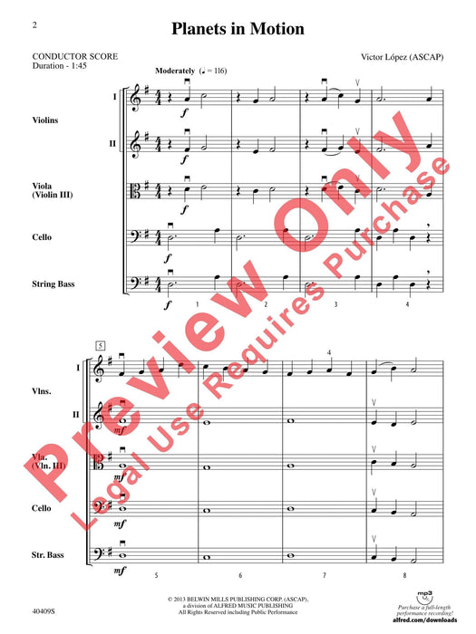 Planets in Motion 總譜 | 小雅音樂 Hsiaoya Music