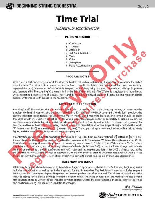 Time Trial 總譜 | 小雅音樂 Hsiaoya Music