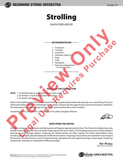 Strolling 總譜 | 小雅音樂 Hsiaoya Music