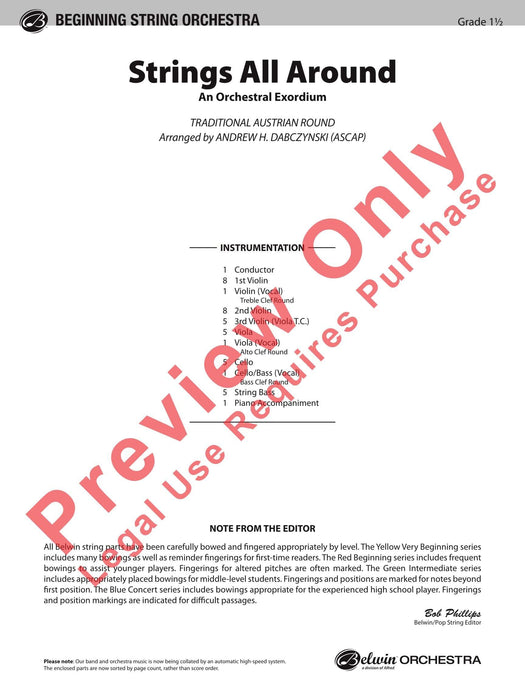 Strings All Around An Orchestral Exordium 弦樂 總譜 | 小雅音樂 Hsiaoya Music