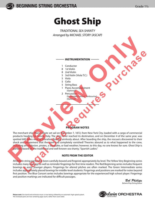 Ghost Ship 總譜 | 小雅音樂 Hsiaoya Music