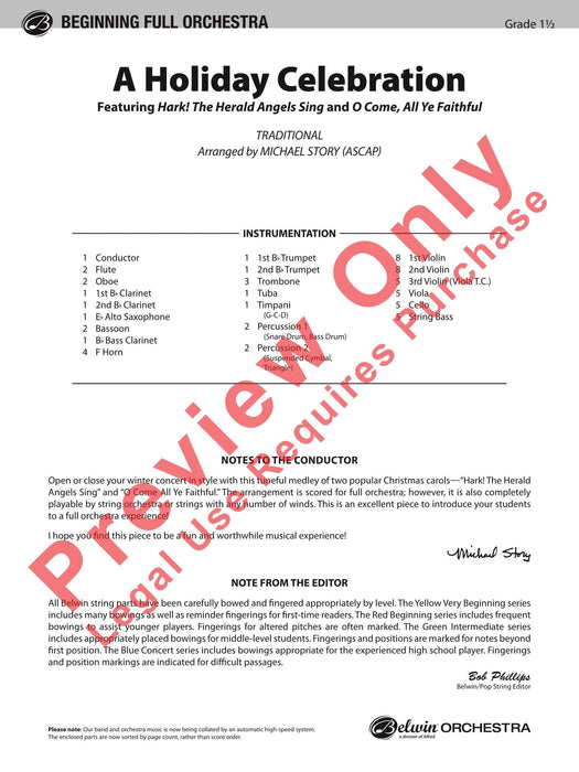 A Holiday Celebration Featuring: Hark! The Herald Angels Sing / O Come All Ye Faithful 總譜 | 小雅音樂 Hsiaoya Music
