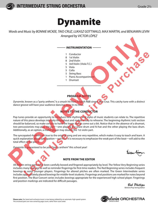 Dynamite 總譜 | 小雅音樂 Hsiaoya Music