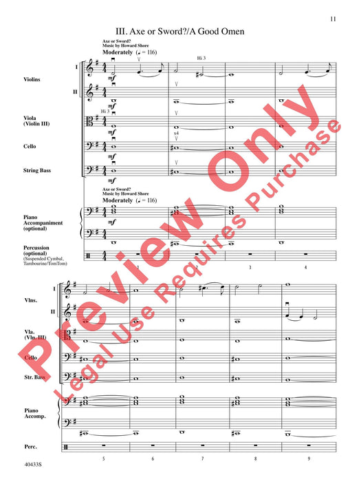 The Hobbit: An Unexpected Journey, Selections from I. The Adventure Begins / II. A Very Respectable Hobbit / III. Erebor 總譜 | 小雅音樂 Hsiaoya Music