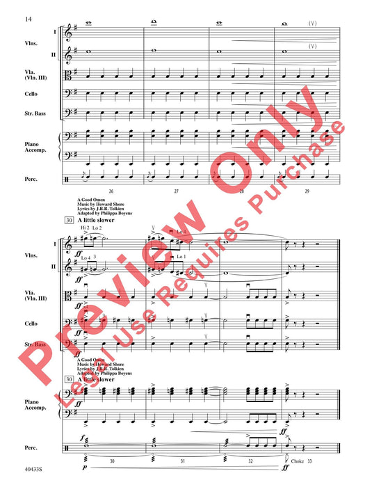 The Hobbit: An Unexpected Journey, Selections from I. The Adventure Begins / II. A Very Respectable Hobbit / III. Erebor 總譜 | 小雅音樂 Hsiaoya Music