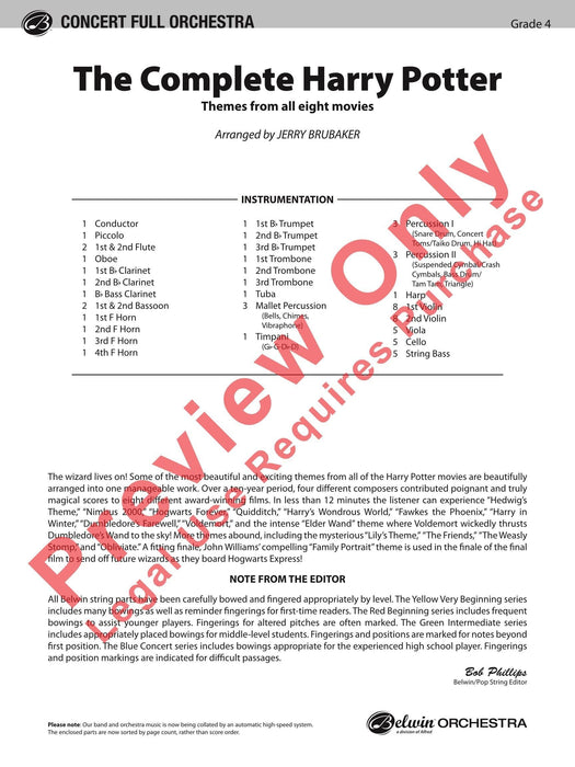 The Complete Harry Potter Themes from all eight movies 總譜 | 小雅音樂 Hsiaoya Music