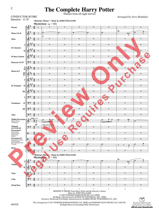 The Complete Harry Potter Themes from all eight movies 總譜 | 小雅音樂 Hsiaoya Music