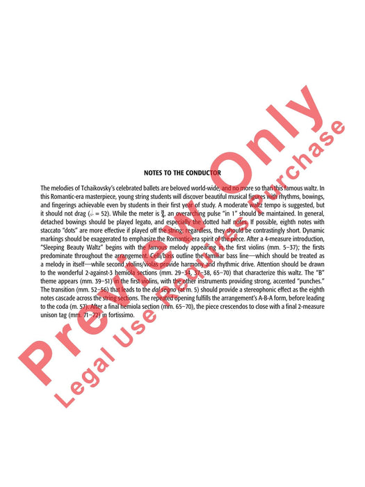 Sleeping Beauty Waltz 柴科夫斯基,彼得 圓舞曲 總譜 | 小雅音樂 Hsiaoya Music