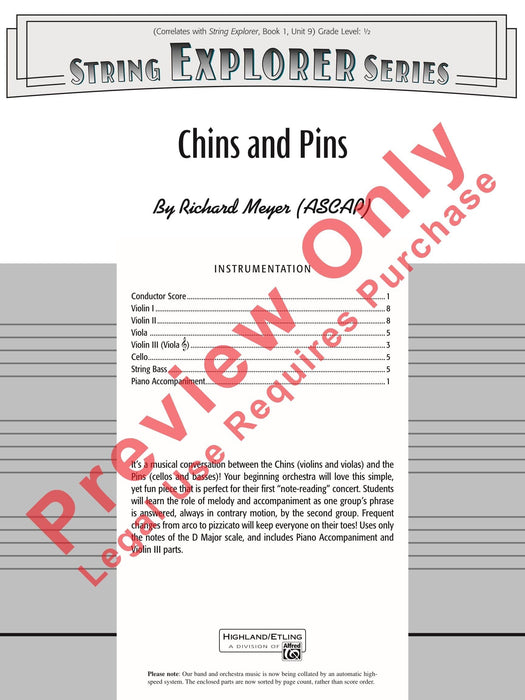 Chins and Pins 總譜 | 小雅音樂 Hsiaoya Music