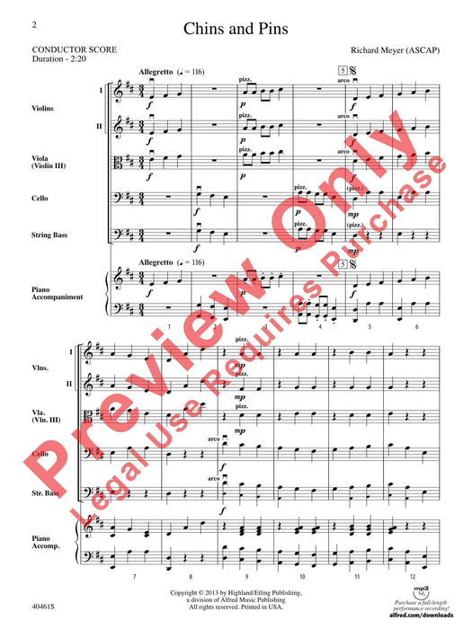 Chins and Pins 總譜 | 小雅音樂 Hsiaoya Music