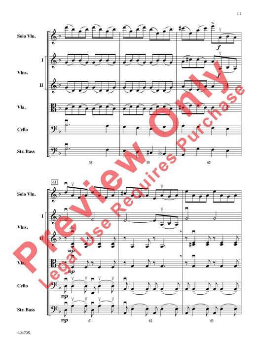 Hungarian Variations For String Orchestra and Solo Violin 詠唱調 弦樂團 獨奏 小提琴 總譜 | 小雅音樂 Hsiaoya Music