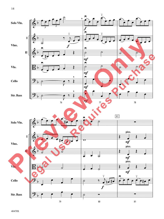 Hungarian Variations For String Orchestra and Solo Violin 詠唱調 弦樂團 獨奏 小提琴 總譜 | 小雅音樂 Hsiaoya Music