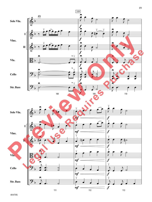 Hungarian Variations For String Orchestra and Solo Violin 詠唱調 弦樂團 獨奏 小提琴 總譜 | 小雅音樂 Hsiaoya Music