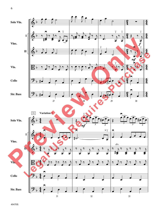 Hungarian Variations For String Orchestra and Solo Violin 詠唱調 弦樂團 獨奏 小提琴 總譜 | 小雅音樂 Hsiaoya Music