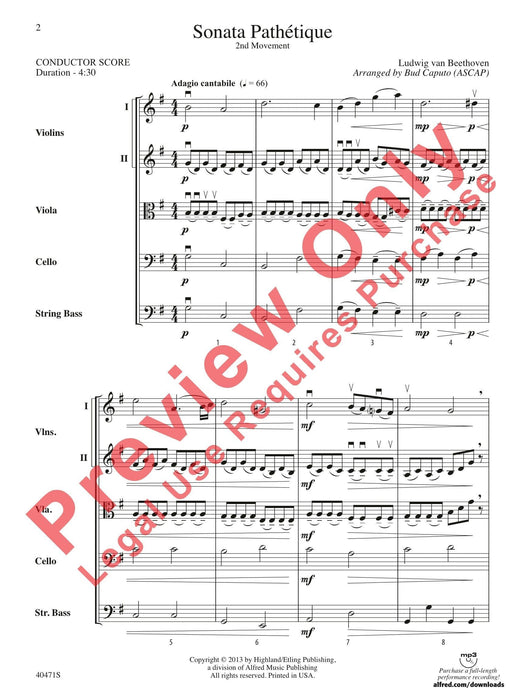 Sonata Pathetique 2nd Movement 貝多芬 奏鳴曲 樂章 總譜 | 小雅音樂 Hsiaoya Music