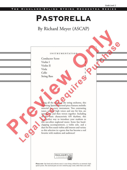 Pastorella 總譜 | 小雅音樂 Hsiaoya Music