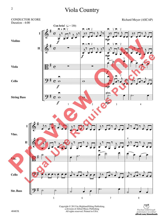 Viola Country 中提琴 總譜 | 小雅音樂 Hsiaoya Music