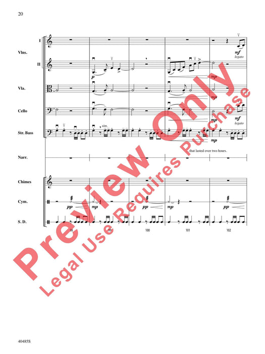 Lincoln at Gettysburg For String Orchestra, Percussion and Narrator 弦樂團擊樂器 總譜 | 小雅音樂 Hsiaoya Music